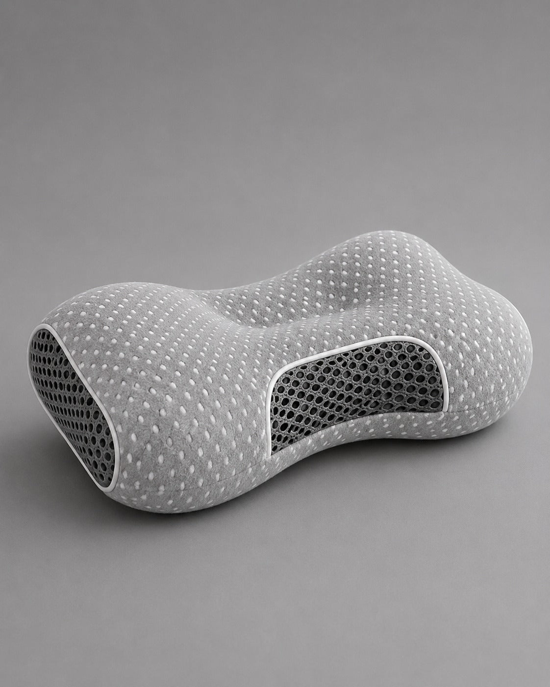 SleePyllow™ Cuscino Cervicale in Memory Foam Rettangolare — Grigio